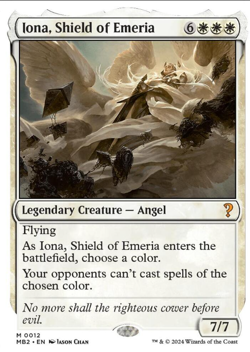 Iona, Shield of Emeria (White Border) Mystery Booster 2 Non-Foil MTG NM - Image 1
