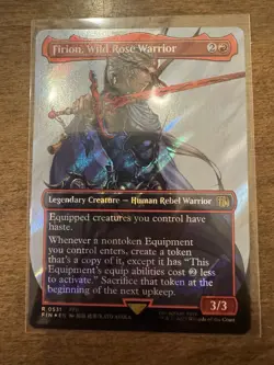 1x Firion, Wild Rose Warrior, Borderless Surge Foil, Final Fantasy, Magic MTG NM - Image 1