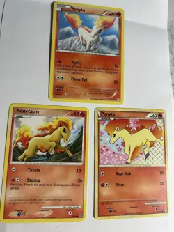Pokemon Ponyta TCG Lot Of 3 Cards From Various Sets NM - Image 1