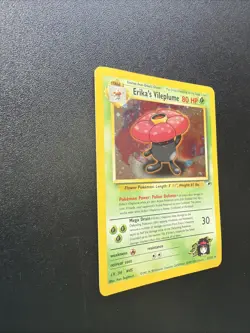 Erika's Vileplume #5/132, Gym Heroes Rare Holo SWIRL 2000 Vintage Pokemon LP - Image 2