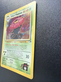 Erika's Vileplume #5/132, Gym Heroes Rare Holo SWIRL 2000 Vintage Pokemon LP - Image 3