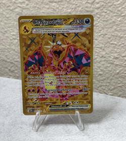 Charizard ex 228/197 Hyper Rare Pokemon SV03: Obsidian Flames Gold English NM - Image 1