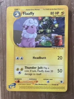 Pokemon TCG Flaaffy 77/165 Expedition Base Set LP Condition - Image 1
