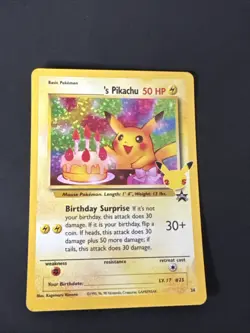 Birthday Pikachu Holo 24 Celebrations Classic Collection Pokemon 2021 NM - Image 1