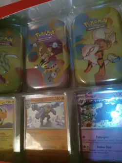 NEW Rare Pokemon TCG Scarlet and Violet Mini Tins 151 4 Pack Cans. - Image 3