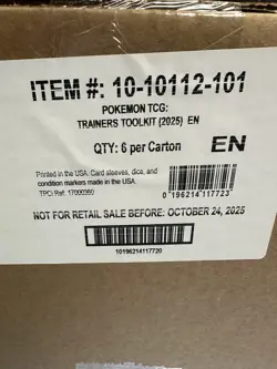 Pokemon TCG 2025 Trainers Toolkit Case Of 6 Factory Sealed SHIPS NOW - Image 2