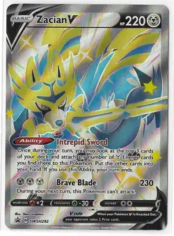 Zacian V SWSH292 Sword & Shield Black Star Promo Pokemon TCG NM - Image 1