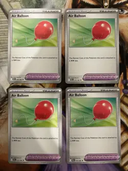 4x Air Balloon 079/086 Pokemon Black Bolt Regular English - PLAYSET - NM/M 🔥 - Image 1