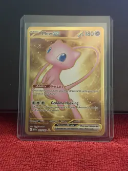 Pokemon TCG Mew ex Gold Illustration Rare 205/165 SV151 Secret Rare - Image 1