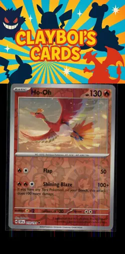 Ho-Oh SV08: Surging Sparks Pokemon 019/191 Reverse Holo Uncommon NM+ - Image 1