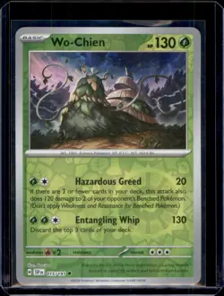 Wo-Chien SV08: Surging Sparks Pokemon 015/191 Reverse Holo NM+ - Image 1