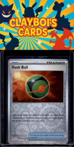 Dusk Ball SV08: Surging Sparks Pokemon 175/191 Reverse Holo NM+ - Image 1