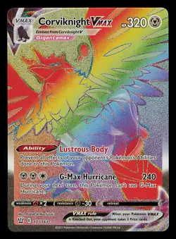 Corviknight Vmax 171/163 Battle Styles NM Full Art Secret Rainbow Rare Pokemon - Image 1