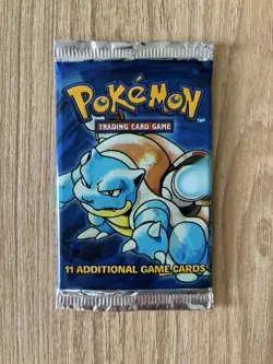 Pokemon Base Set Booster Pack 1999 Factory Sealed Brand New - Blastoise Artwork - Image 1