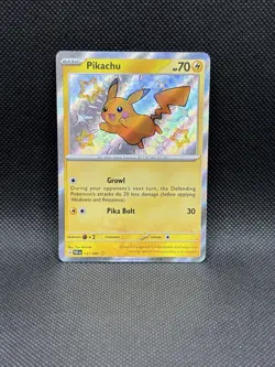 Pikachu 131/091 Paldean Fates Holo Rare Pokemon TCG - Image 1