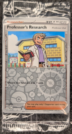 Pokemon Sealed 4 Pack Reverse Holo Professor Program Professor’s Research 2025 - Image 1
