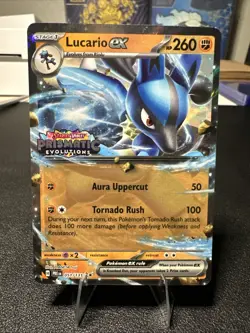Lucario EX 051/131 Prismatic Evolutions Stamped Promo Pokemon TCG NM - Image 1