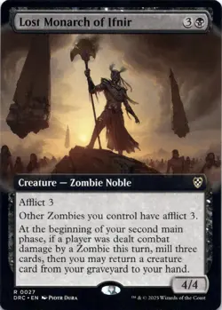 Lost Monarch of Ifnir (Extended Art) Commander: Aetherdrift - Magic MTG NM - Image 1