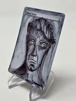 ALTERED - MIND STONE - Commander Magic The Gathering - *Altered Hand Painted * - Image 2