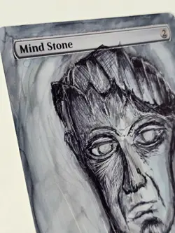 ALTERED - MIND STONE - Commander Magic The Gathering - *Altered Hand Painted * - Image 4