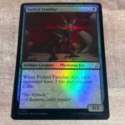 Etched Familiar (101/481) March of the Machine NM FOIL MTG Magic the Gathering - Image 1