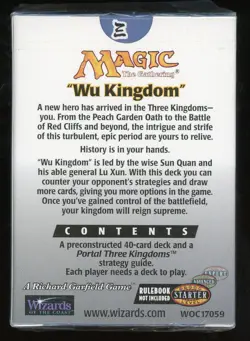 1999 MTG Magic the Gathering Portal Three Kingdoms WU Kingdom Deck Sealed - Image 2