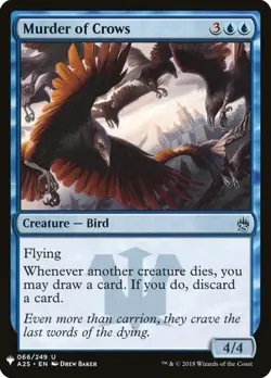 1x Murder of Crows NM Eng MTG - The List - Image 1
