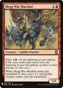 1x Mogg War Marshal NM Eng MTG - The List - Image 1