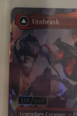 Serialized Foil Urabrask / The Great Work - Number 177, March Machines MtG Magic - Image 3