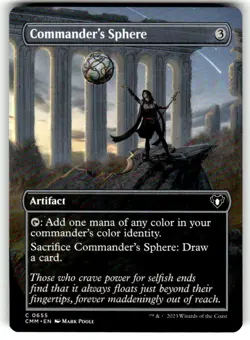 Magic: The Gathering Artifact Commander's Sphere MTG (Borderless) Common Regular - Image 1