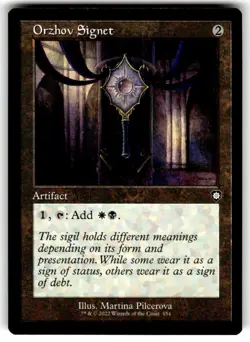 Orzhov Signet (Retro Frame) Commander: the Brothers' War Regular MTG - Image 1