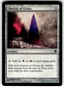 Obelisk Of Grixis Magic The Gathering Commander 2013 MTG - Image 1