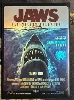 Jaws, Relentless Predator (Rainbow Foil) Secret Lair Drop Foil - Image 1