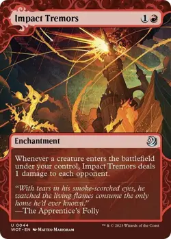 Impact Tremors - Wilds of Eldraine Enchanting Tales (WOT) NM Magic The Gathering - Image 1