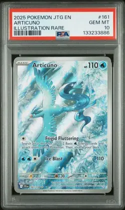 Pokemon TCG Articuno Journey Together Illustration Rare Holo 161/159 PSA 10 - Image 1
