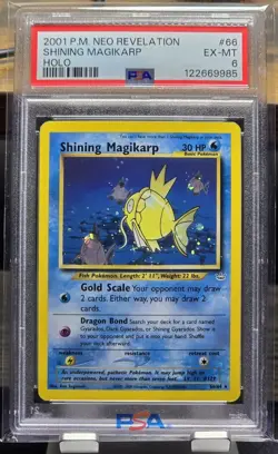 Pokemon - Shining Magikarp 66/64 Holo Rare Unlimited Neo Revelation PSA 6 - Image 1