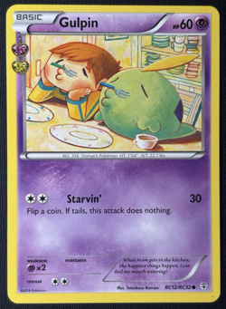 Pokemon Gulpin RC12/RC32 Generations Radiant Collection TCG Card (LP) - Image 1