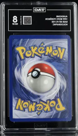 Pokemon TCG Alakazam 🔮 Base Set Holo Card 1/102 TAG 8 - Image 2