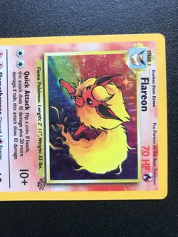 Flareon 3/64 Jungle set 1999 Pokemon holo card - Image 2
