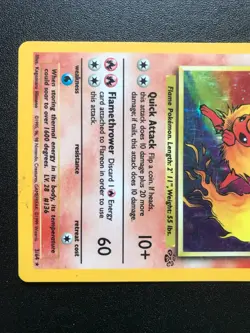 Flareon 3/64 Jungle set 1999 Pokemon holo card - Image 3