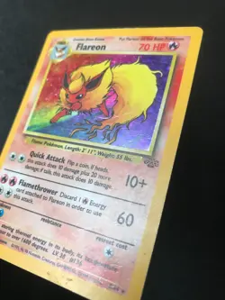 Flareon 3/64 Jungle set 1999 Pokemon holo card - Image 4