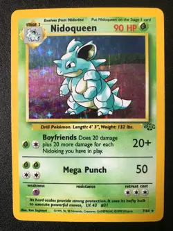 Nidoqueen 7/64 Jungle set 1999 Pokemon holo card - Image 1
