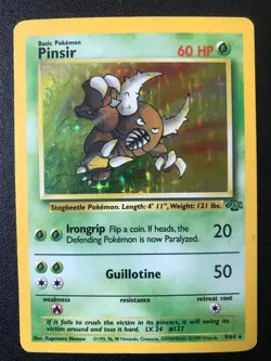 Pinsir 9/64 Jungle set 1999 Pokemon holo card - Image 1