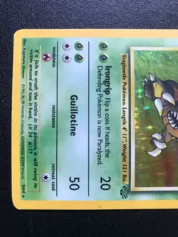 Pinsir 9/64 Jungle set 1999 Pokemon holo card - Image 3