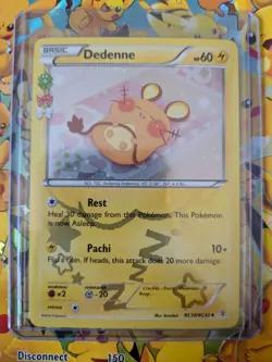 Dedenne Pokemon TCG Generations Radiant Collection Holo Card RC10/RC32 LP - Image 1