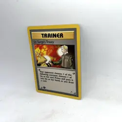 Pokemon TCG Lt. Surge's Treaty 112/132 1st Edition Gym Heroes WOTC Card - Image 3