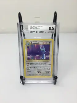 Dragonair 18/102 Base Set 1st Edition Shadowless Beckett 8.5 Pokemon 1999 - Image 1