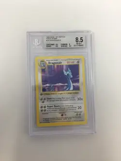 Dragonair 18/102 Base Set 1st Edition Shadowless Beckett 8.5 Pokemon 1999 - Image 2