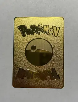 Pokemon Full Art Charizard X/Y VMAX Gold Metal Fan Art Card Collectible 500HP - Image 2