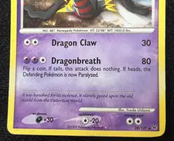 Giratina Lv. 70 28/127 DPPt Platinum Exclusive Holo Rare Pokemon SWIRL ?? - LP - Image 4